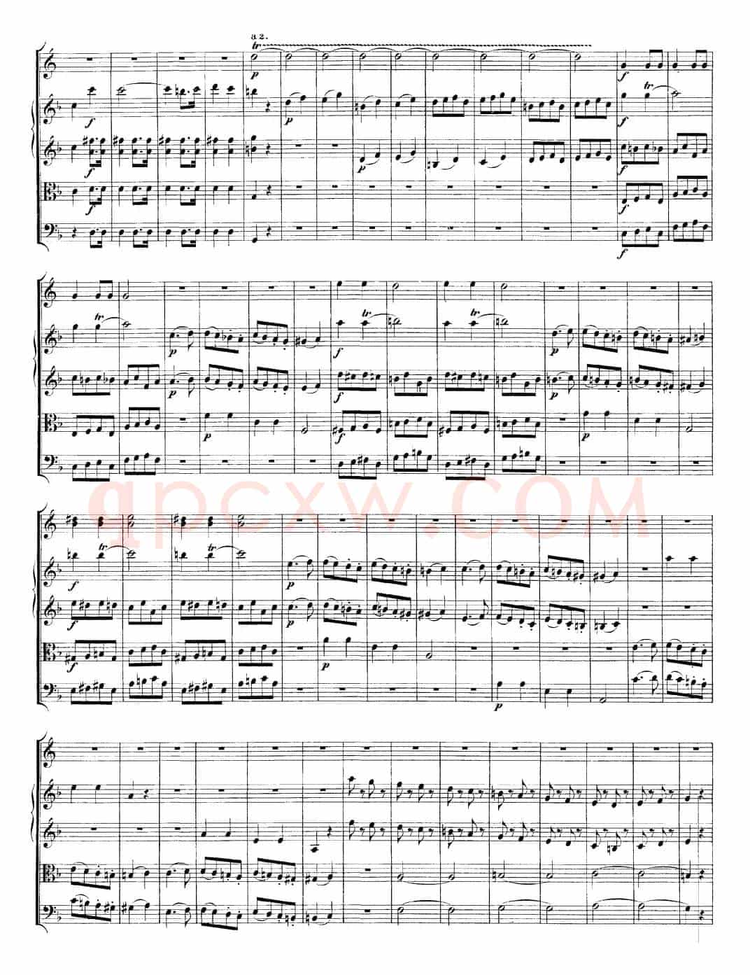 Mozart《A Musical Joke，K.522》（总谱）