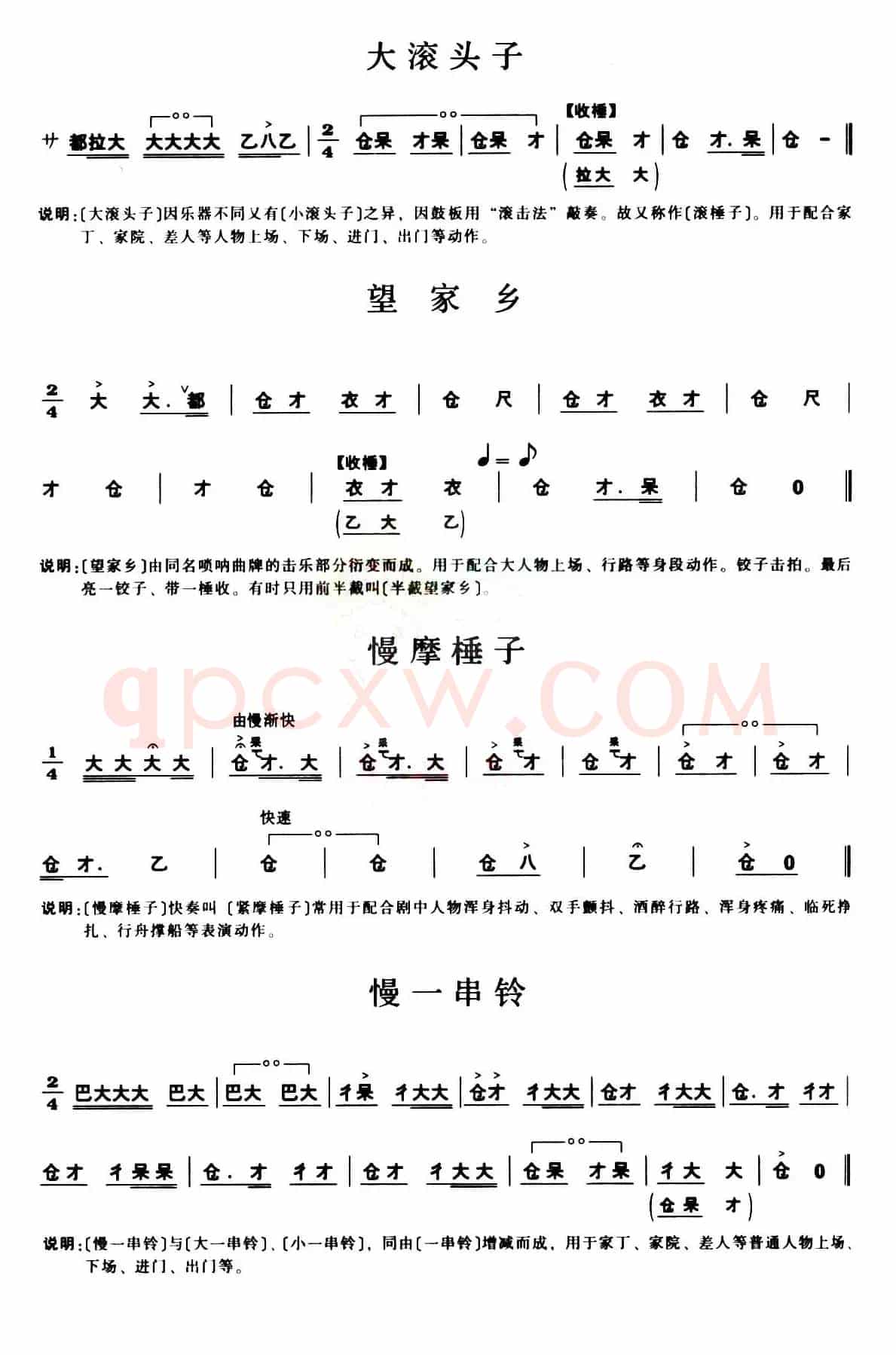 [秦腔]锣鼓谱