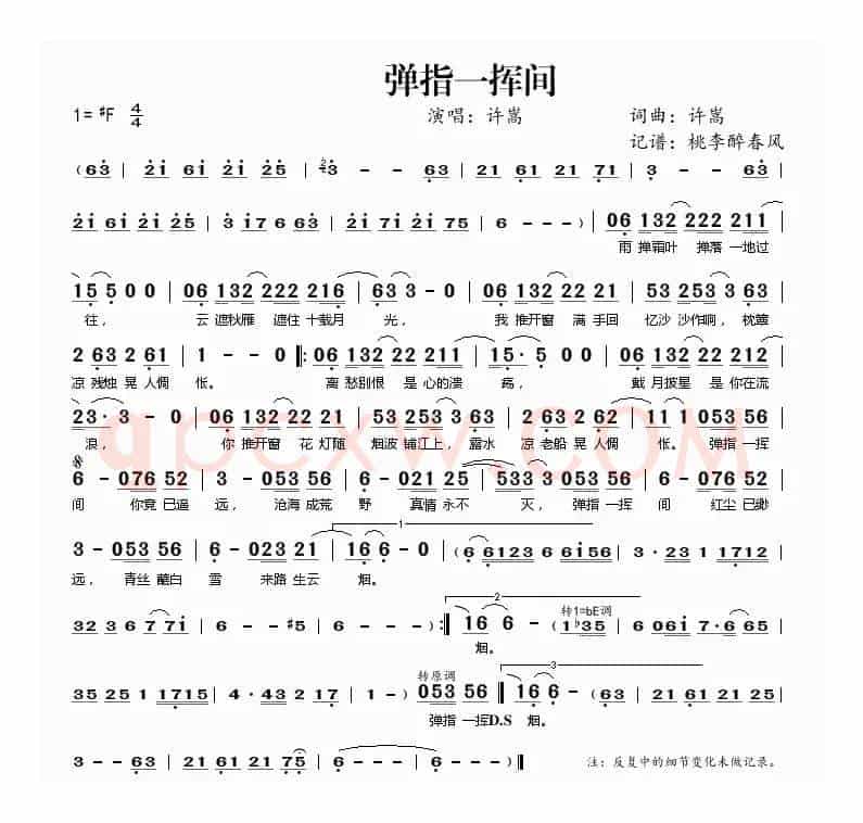 弹指一挥间