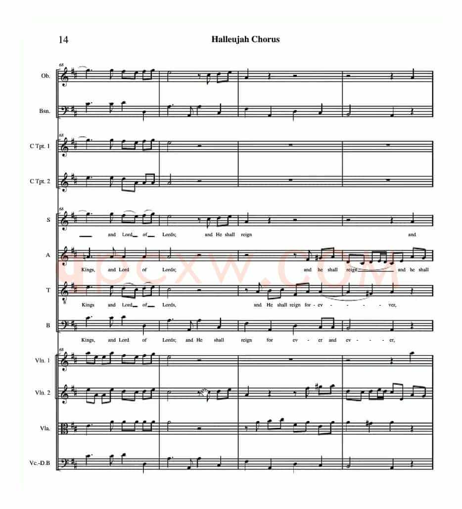 哈利路亚总谱11-19（Halleujah Chorus）