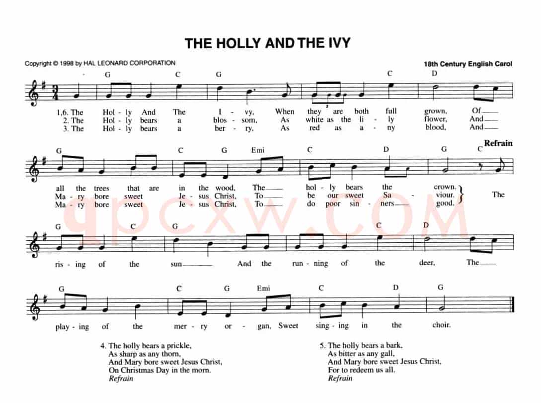 THE HOLLY AND THE IVY