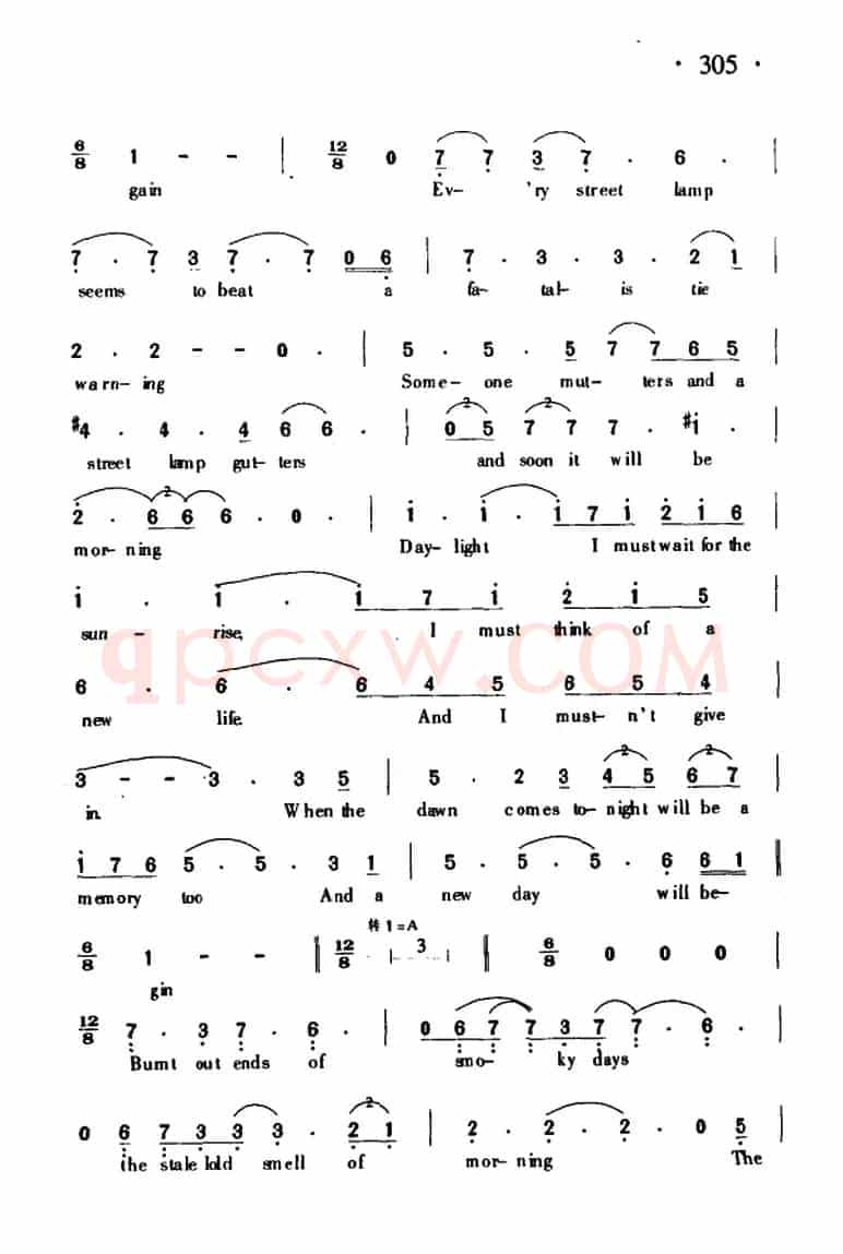 Memory（回忆）（from Cats）