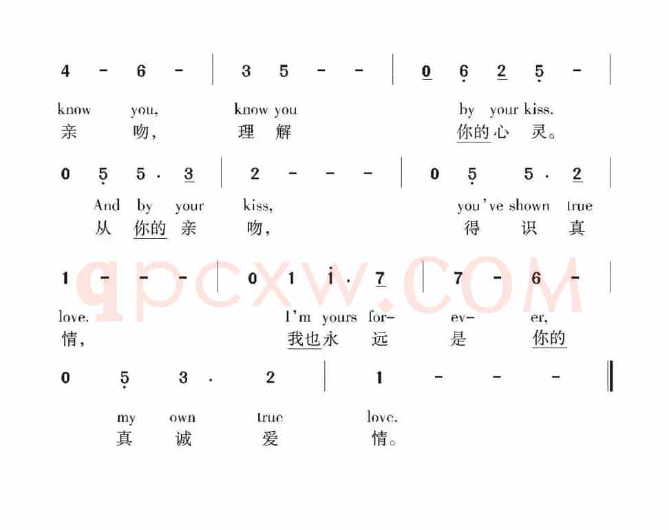 [美]真诚爱情（电影《乱世佳人》插曲）
