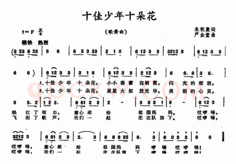十佳少年十朵花 