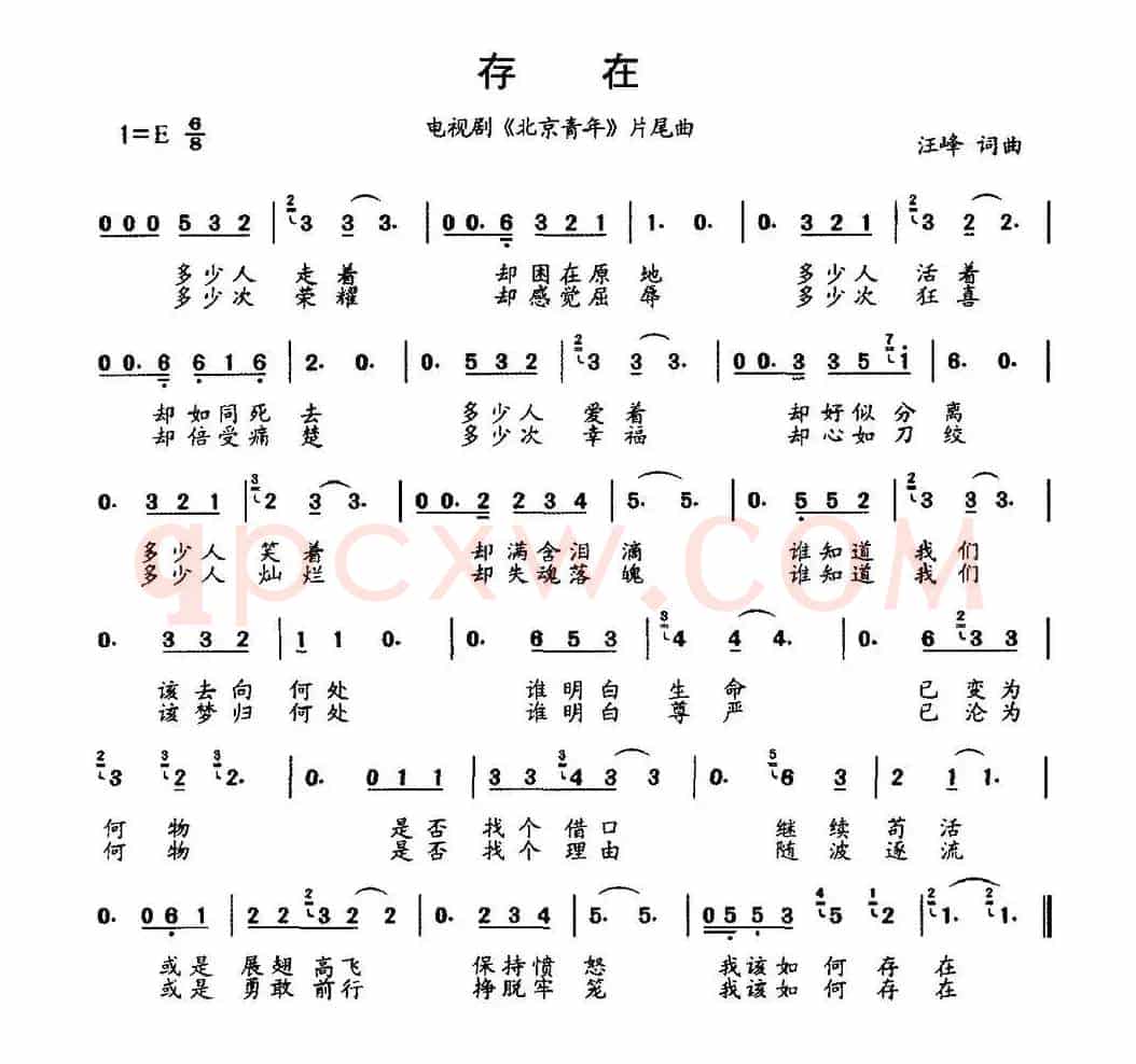 存在（电视剧《北京青年》片尾曲）
