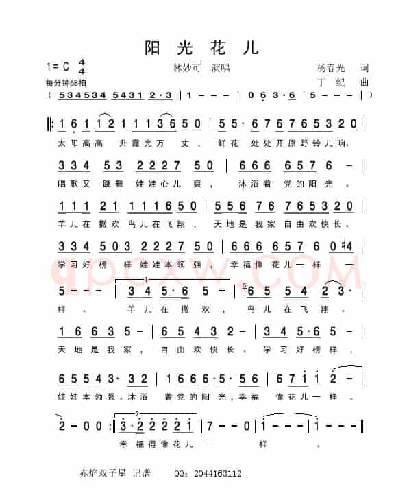 阳光花儿