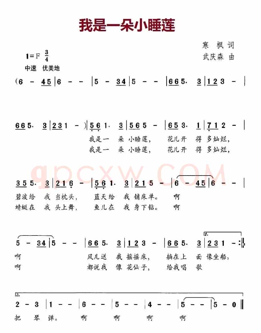 我是一朵小睡莲