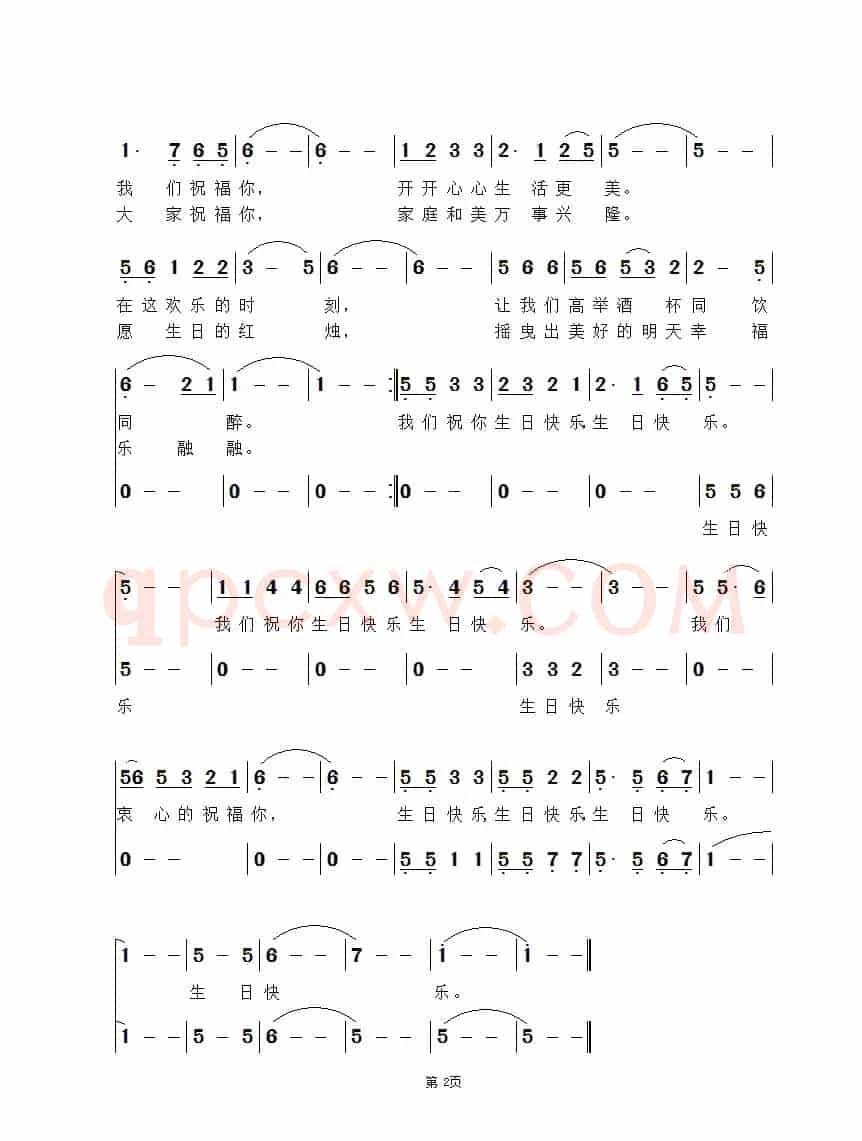 祝你生日快乐
