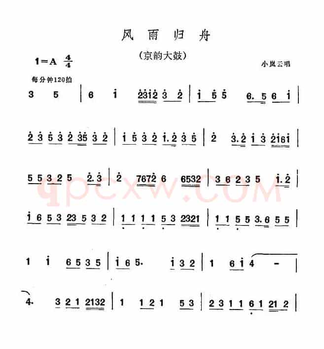 [京韵大鼓]风雨归舟（小岚云演唱版）