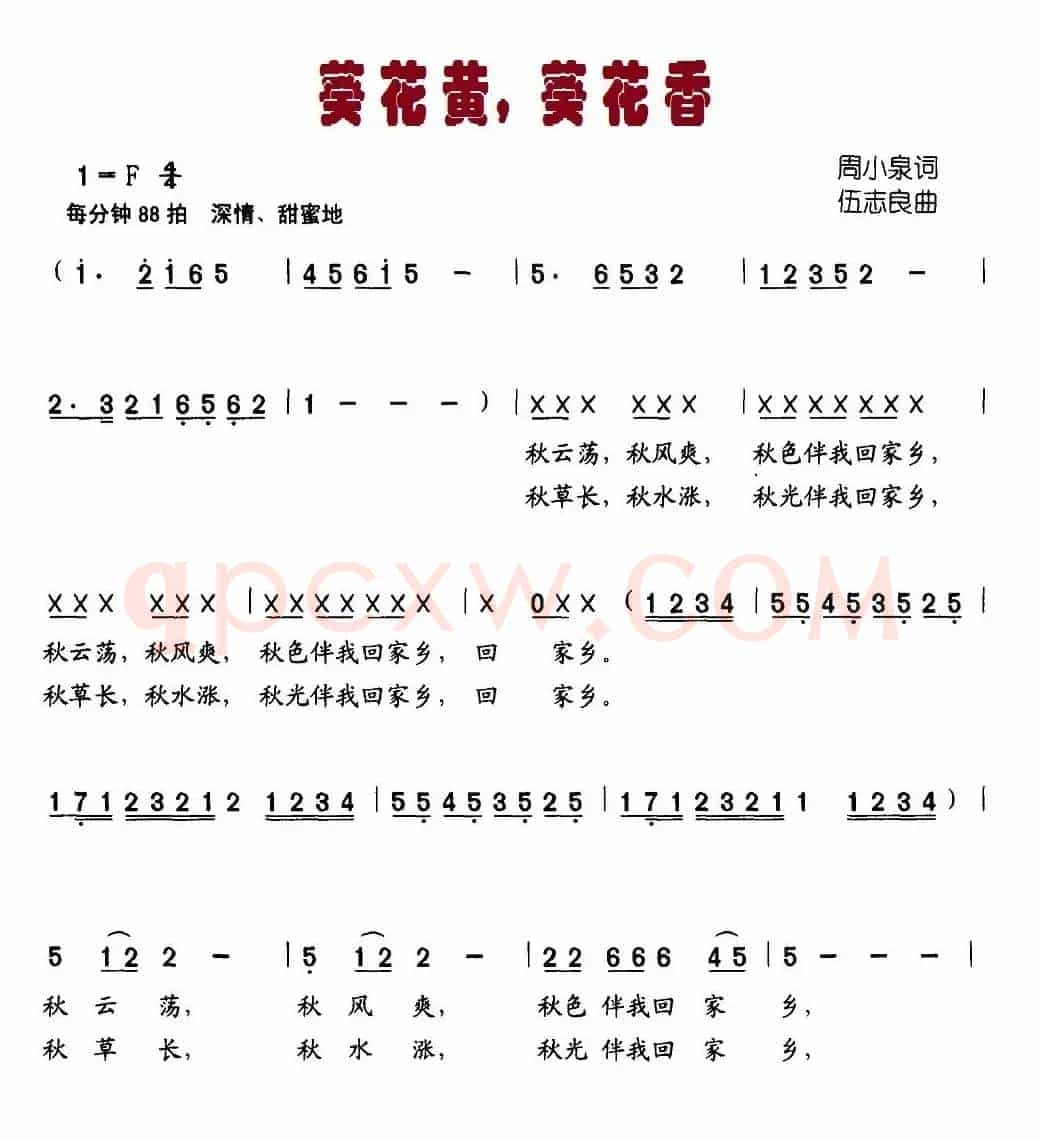 葵花黄，葵花香