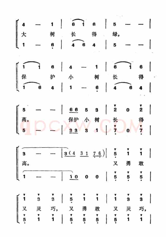 啄木鸟（童声二部合唱）