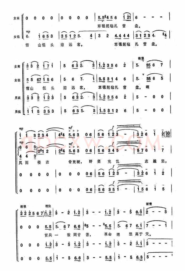 过雪山草地（大型音乐舞蹈史诗《东方红》歌曲集）