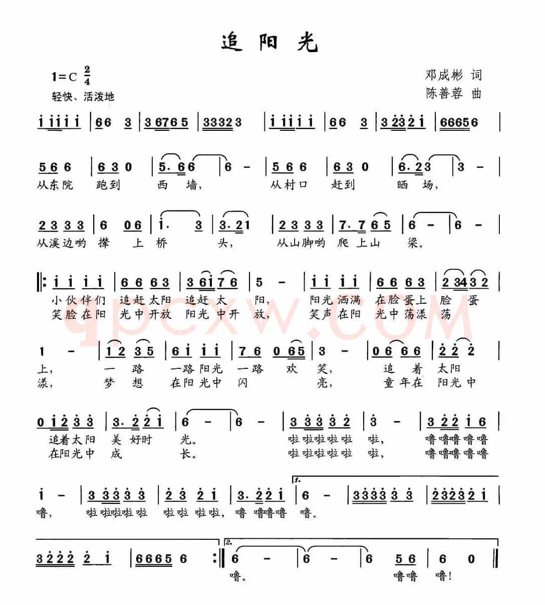 追阳光