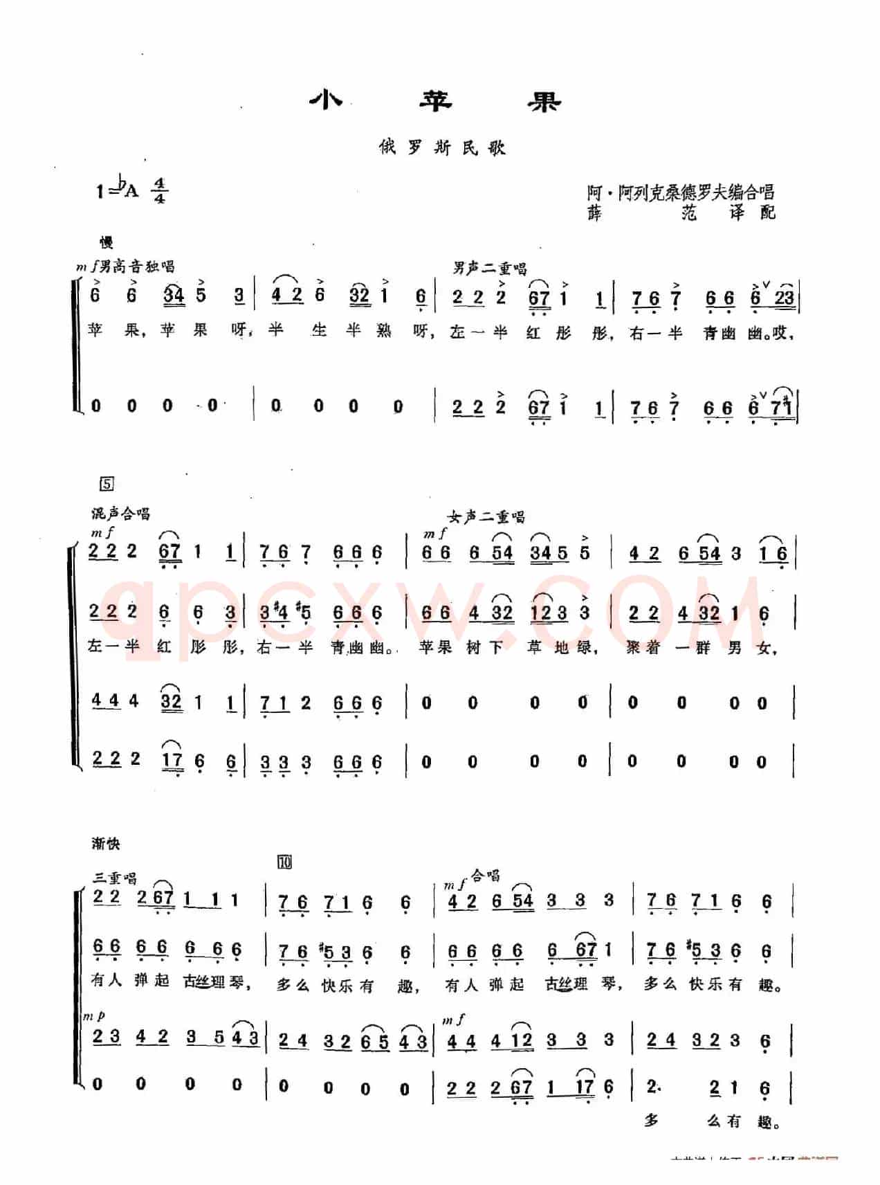 ​[俄]104小苹果（合唱）