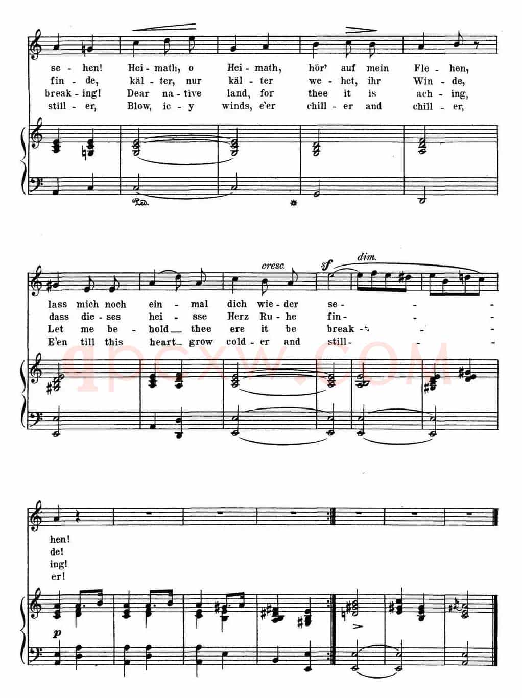 Chopin-17 Polish Songs Op.74,No.13(Melancholie. Melancholy.)(钢琴伴奏谱)