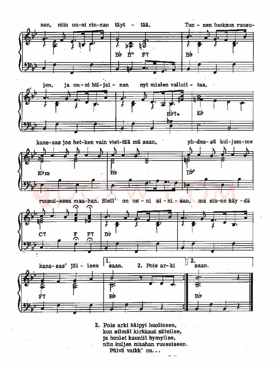 Finland folk song（芬兰民歌 [版本二]）