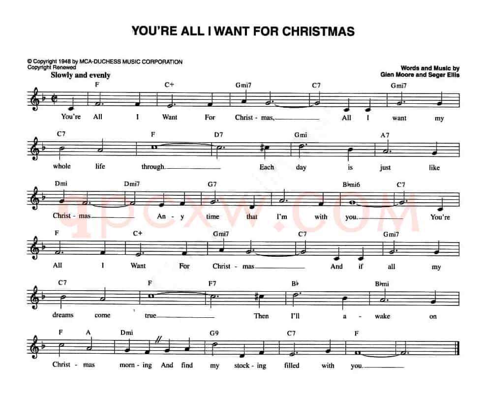 YOU'RE ALL I WANT FOR CHRISTMAS