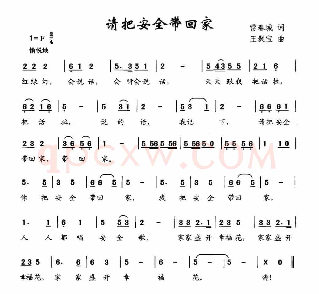 请把安全带回家