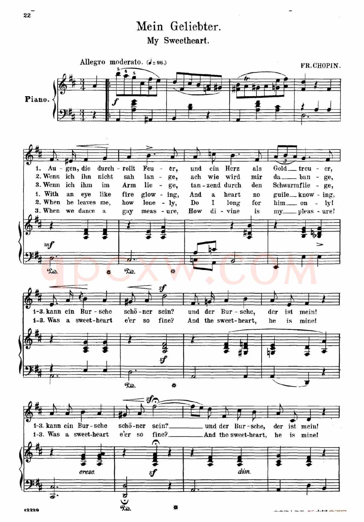 我的甜心 Mein Geliebter(正谱)