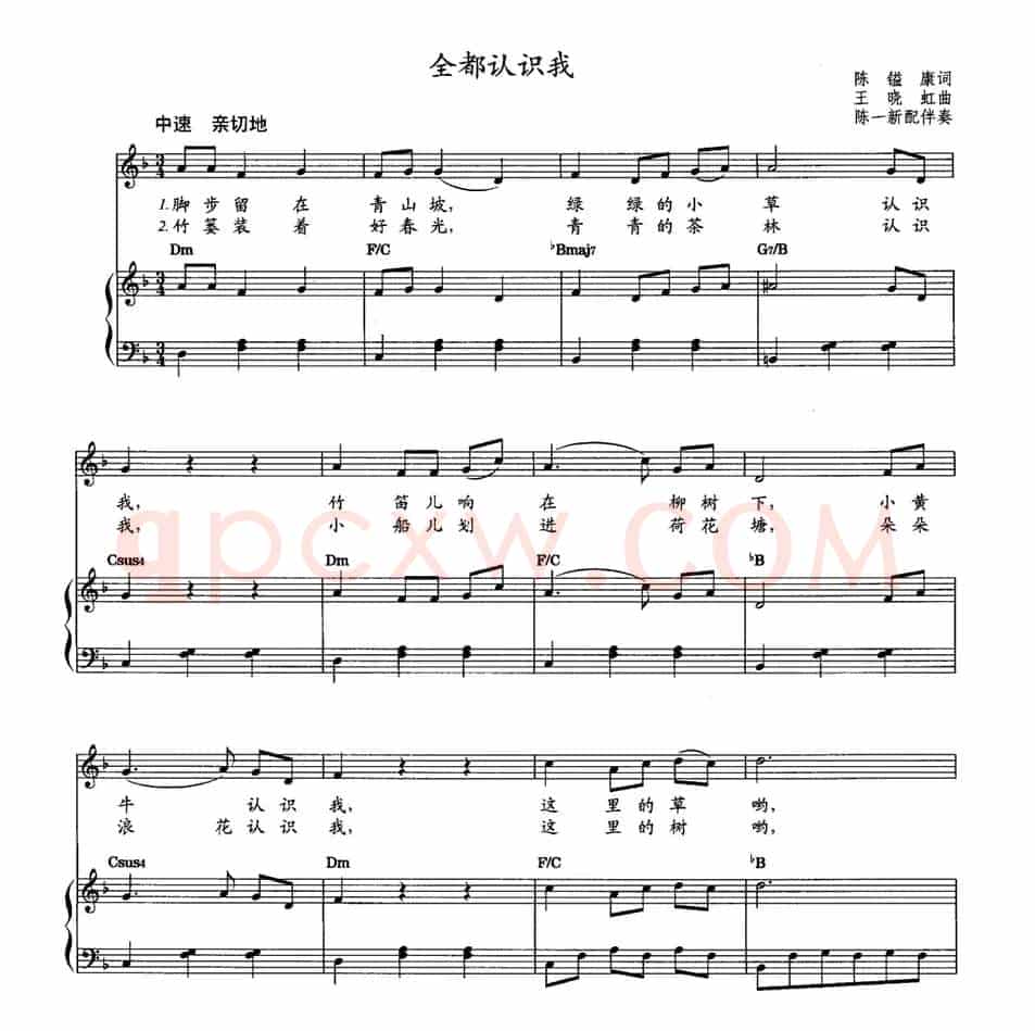 全都认识我（教材歌曲即兴配弹）
