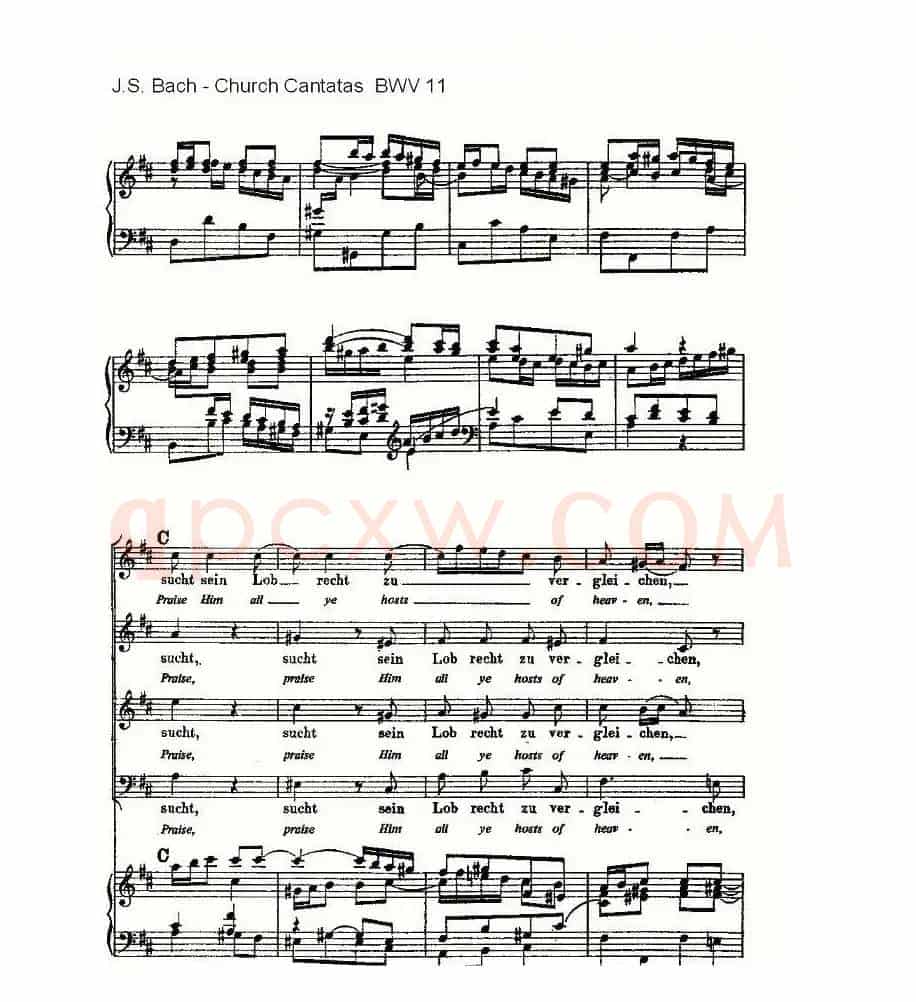 Lobet Gott in Seinen Reicben(颂扬上帝)