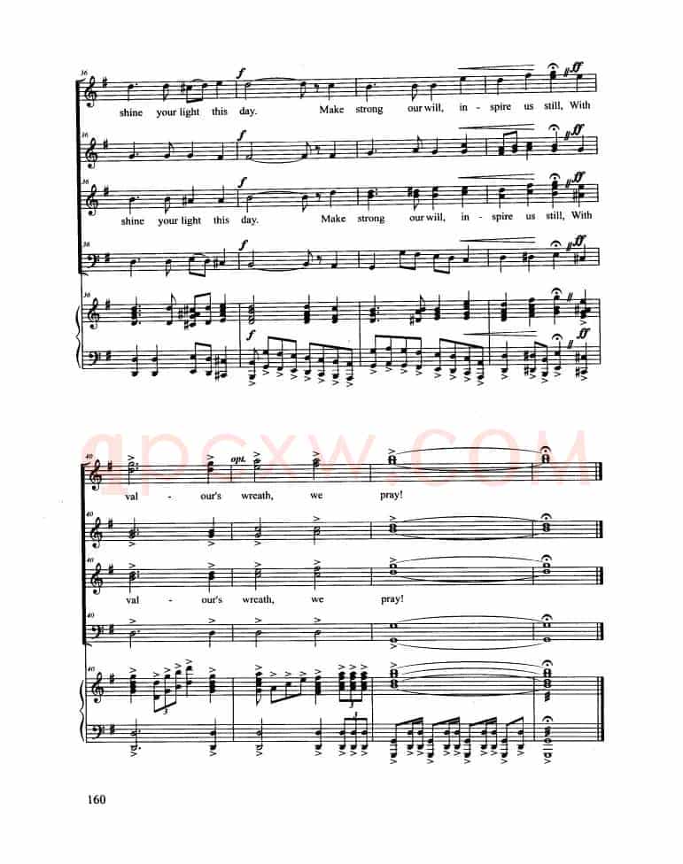 OLYMPIC HYMN（合唱 正谱）
