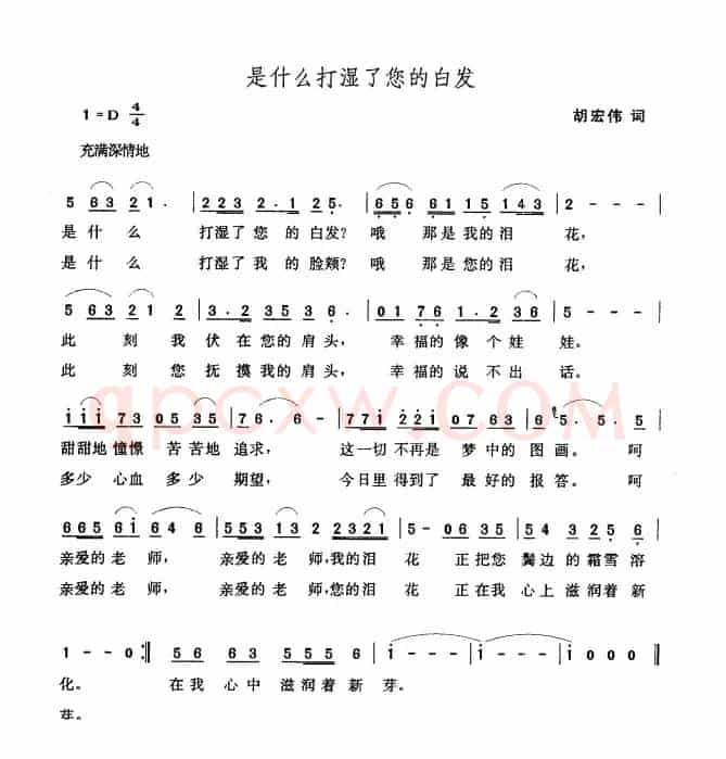 是什么打湿了您的白发
