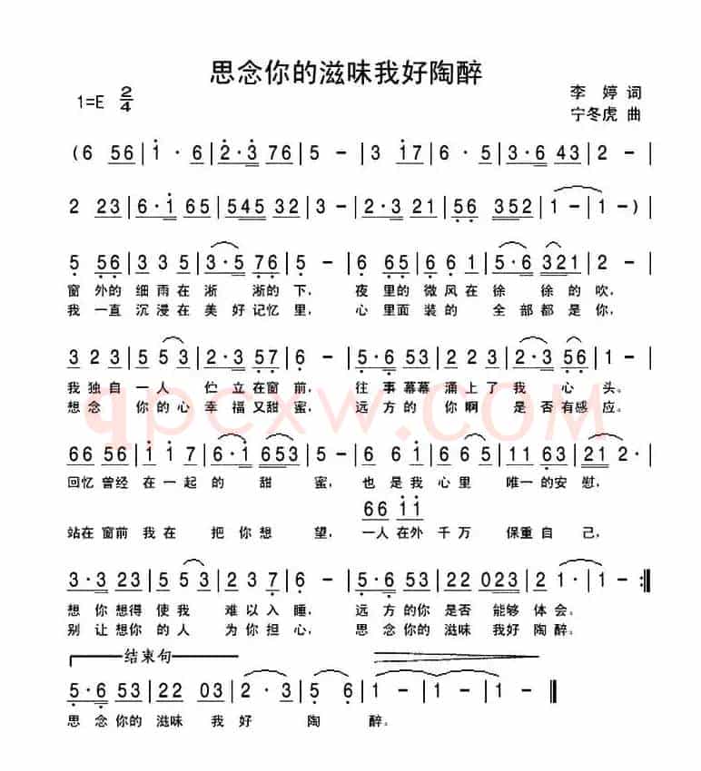 思念你的滋味我好陶醉