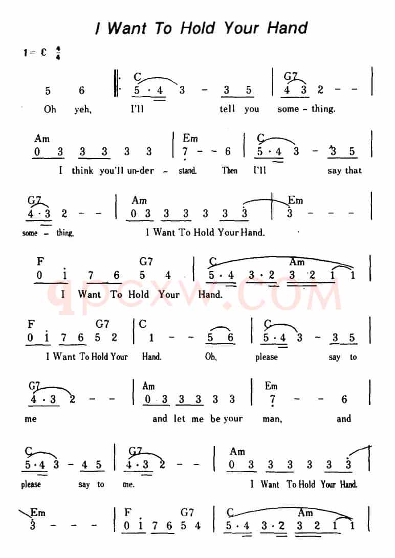 [美]I Want To Hold Your Hand（我要握住你的手）