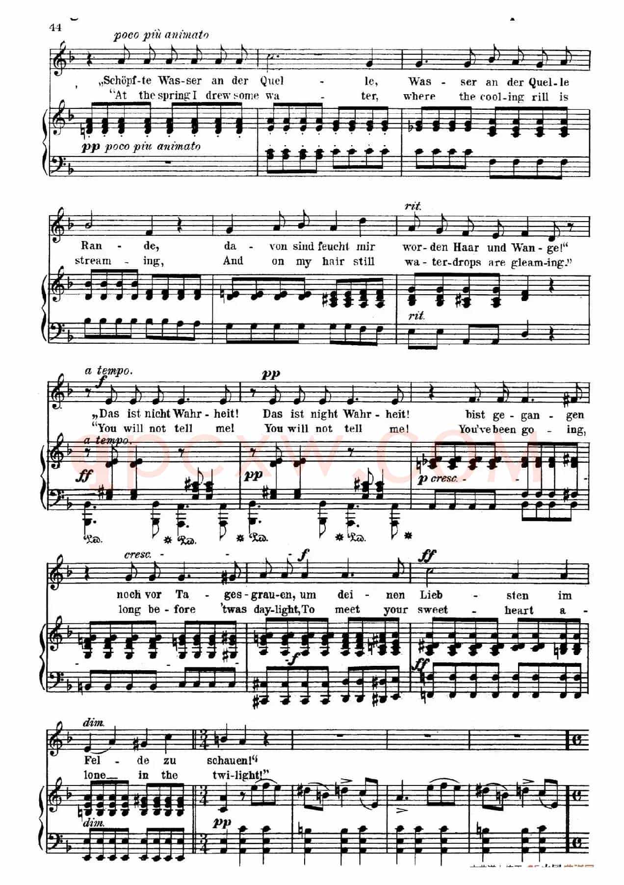 立陶宛歌谣 Lithauisches Lied(正谱)