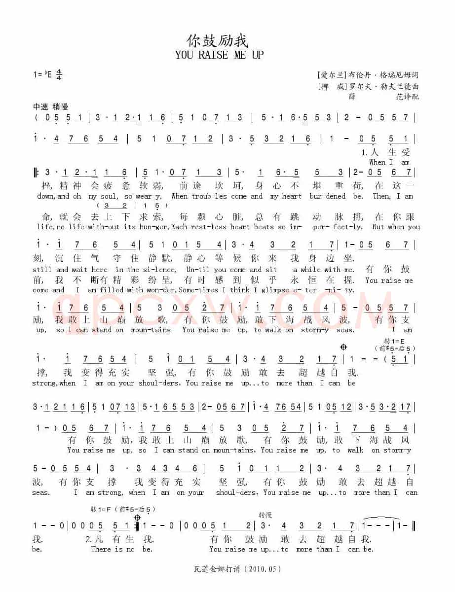 你鼓励我