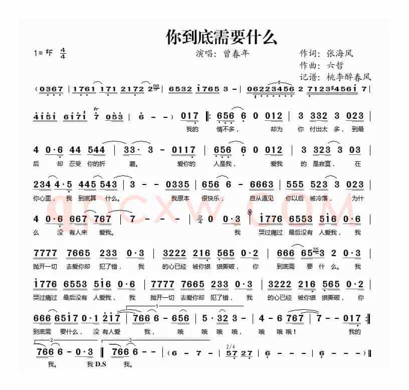 你到底需要什么