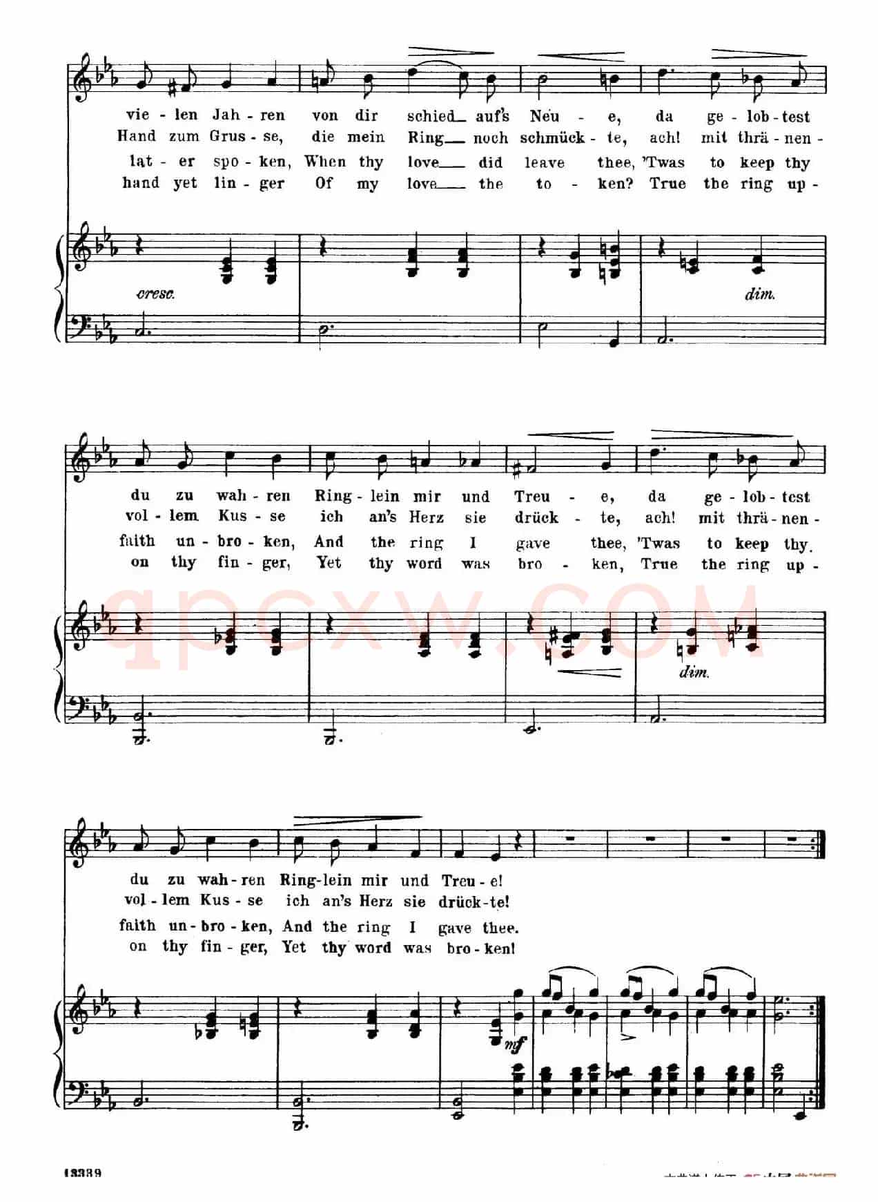 戒指 Das Ringlein (正谱)