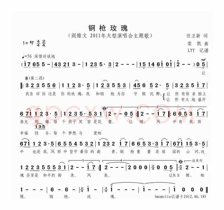 钢枪玫瑰（阎维文2011大型演唱会主题歌）