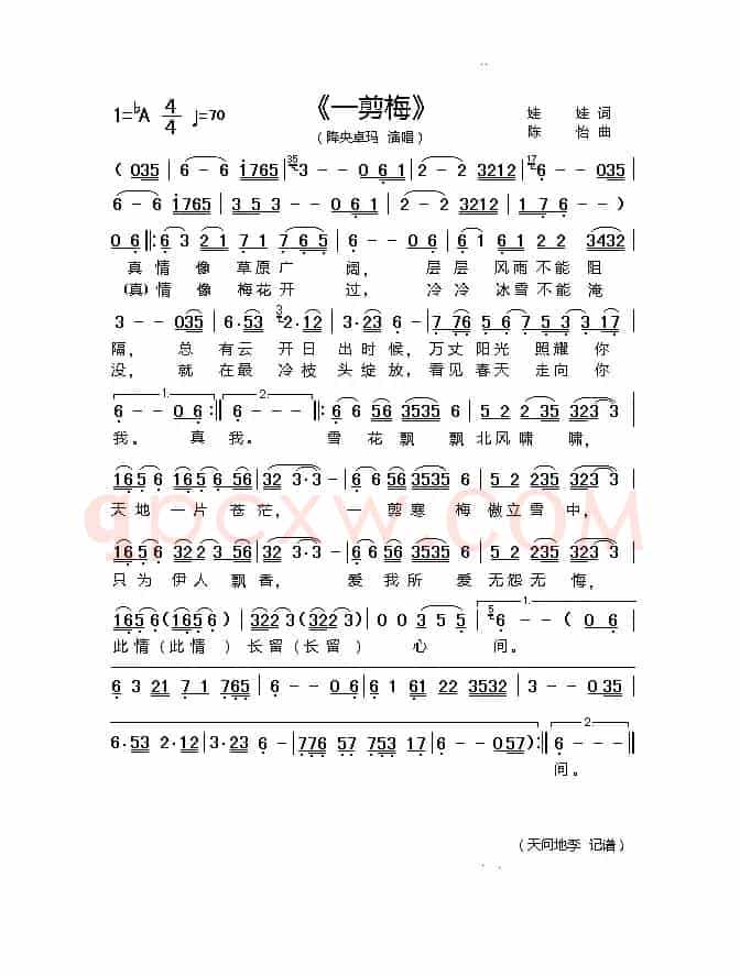 一剪梅(降央卓玛演唱)