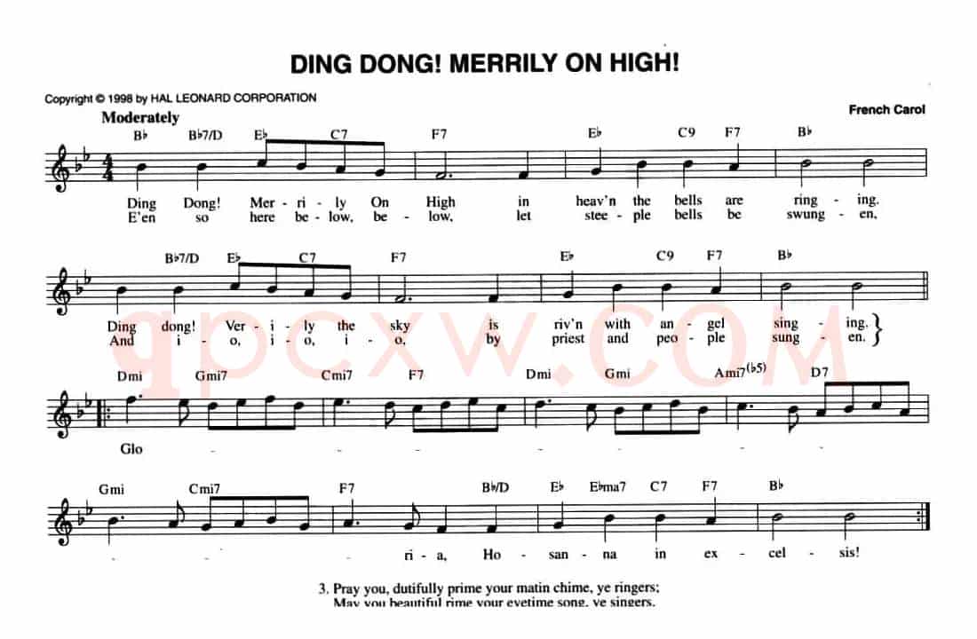 THE ULTIMATE CHRISTMAS FAKE BOOK:47.DING DONG! MERRILY ON HIGH!
