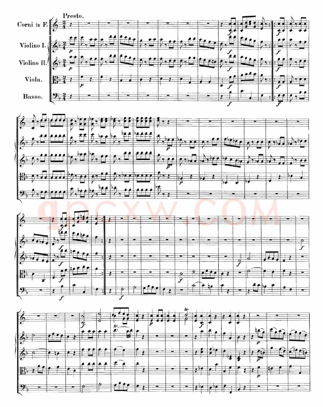 Mozart《A Musical Joke，K.522》（总谱）