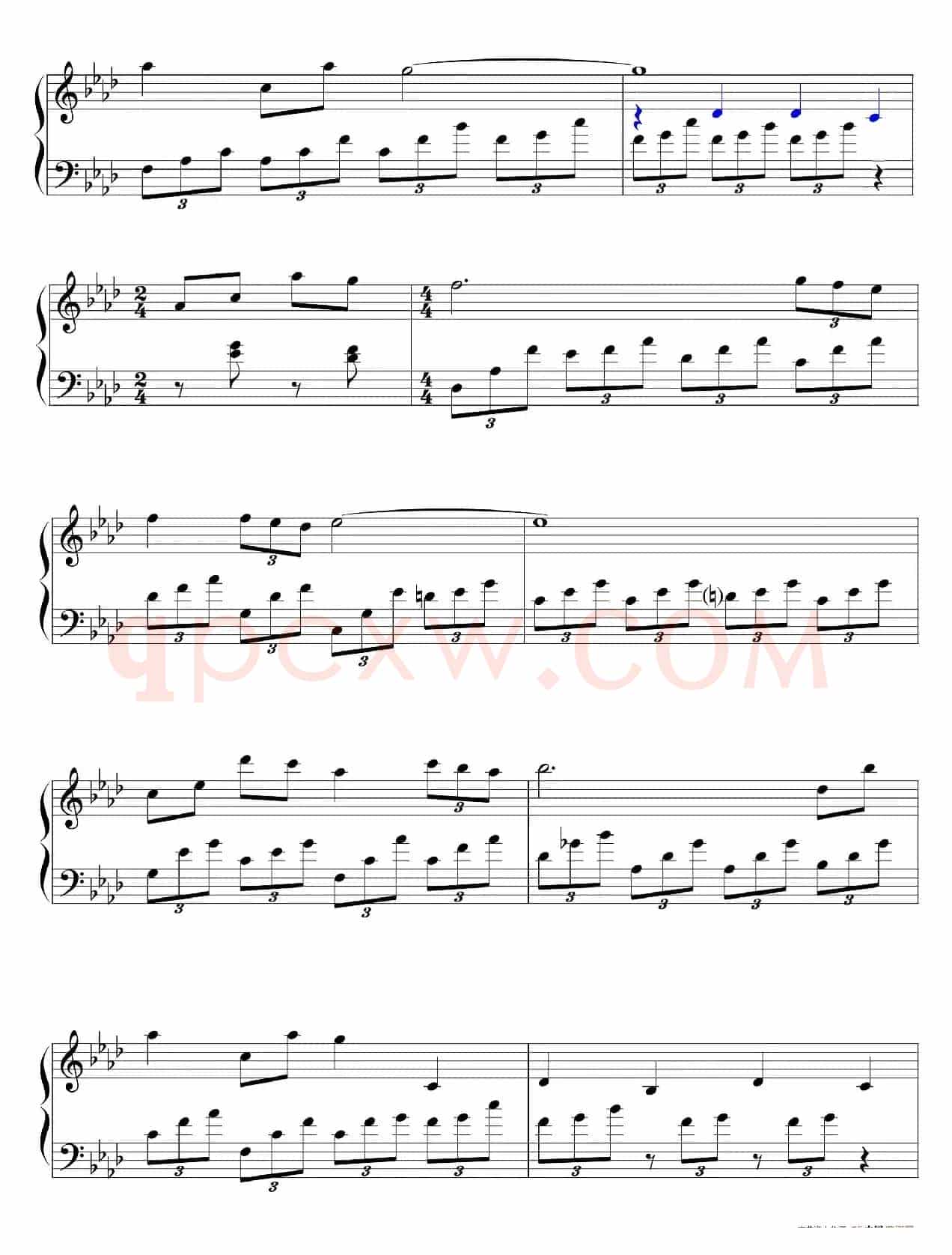 赵胤先钢琴曲谱《简爱Jane Eyre》（电影《简爱Jane Eyre》1970年版主题音乐）