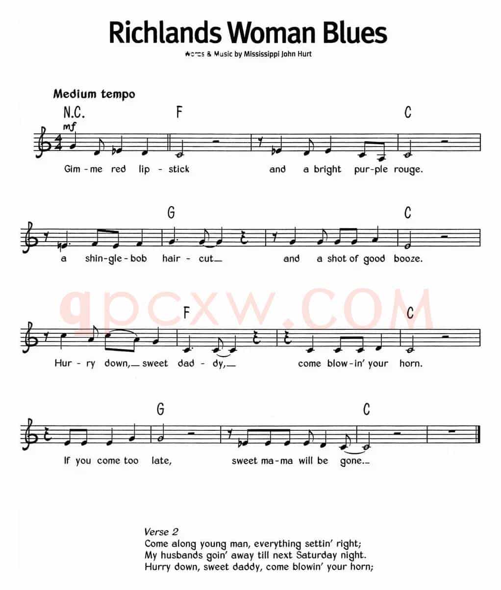 蓝调音乐：Richlands Woman Blues