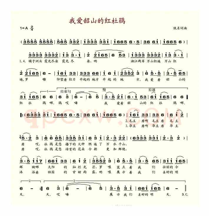 我爱韶山的红杜鹃