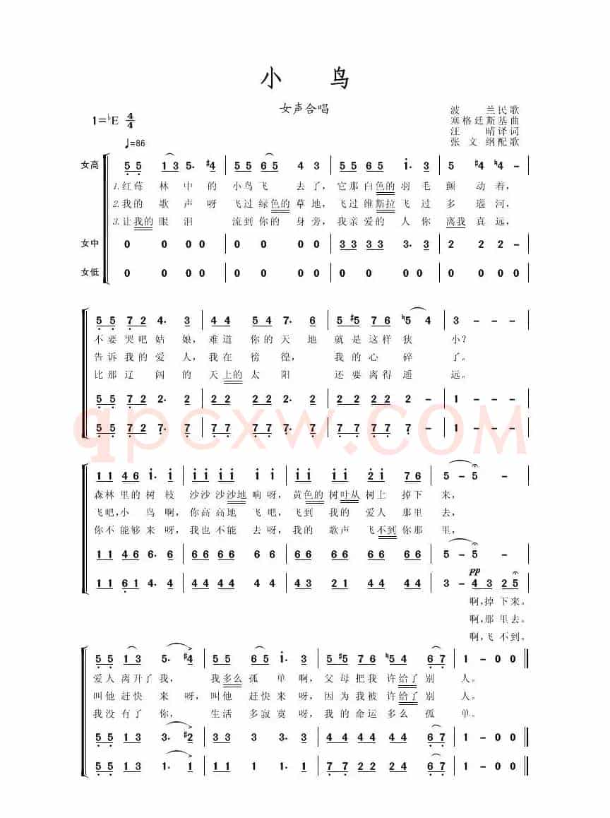 [波兰] 小鸟（女声合唱）