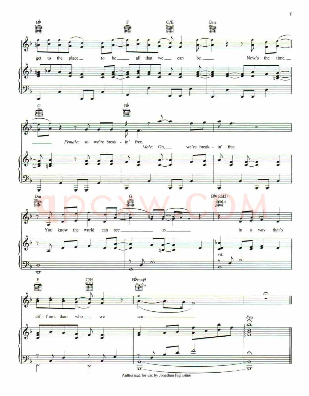 [美]BREAKING FREE（自由无拘束）（正谱）