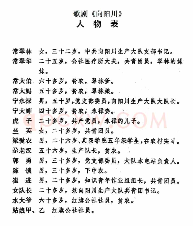 歌剧《向阳川》全剧之第一场 前奏