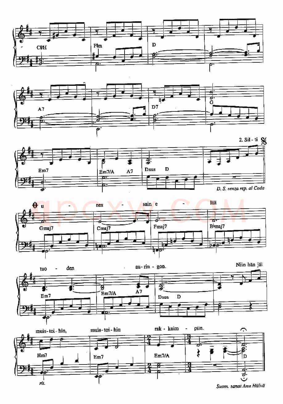 Finland folk song（芬兰民歌 [版本一]）