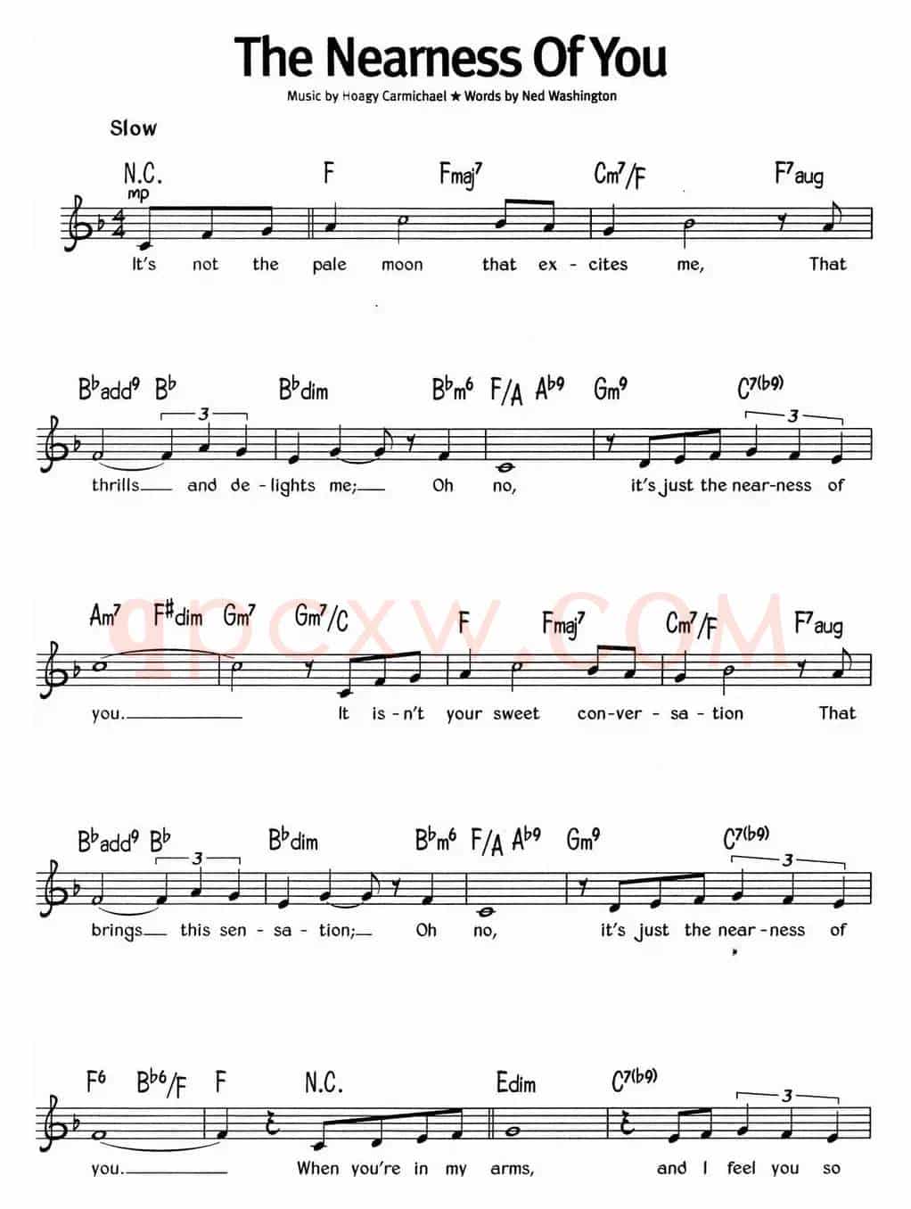 蓝调音乐：The Nearness Of You