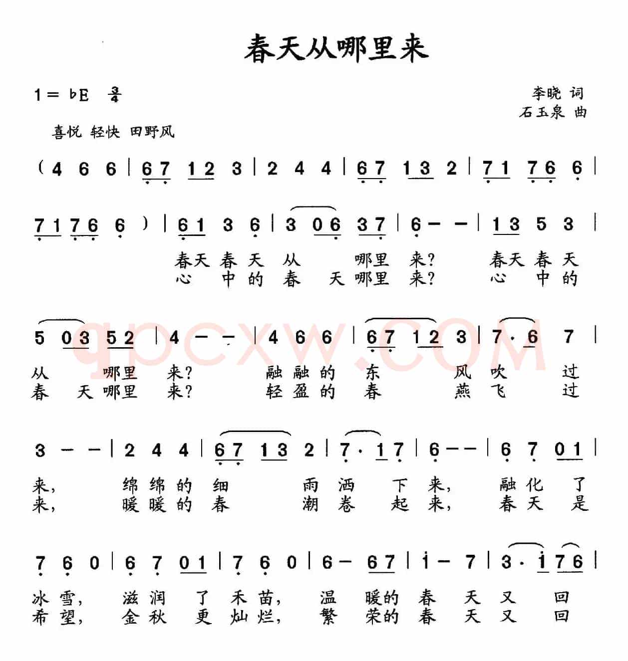 春天从哪里来