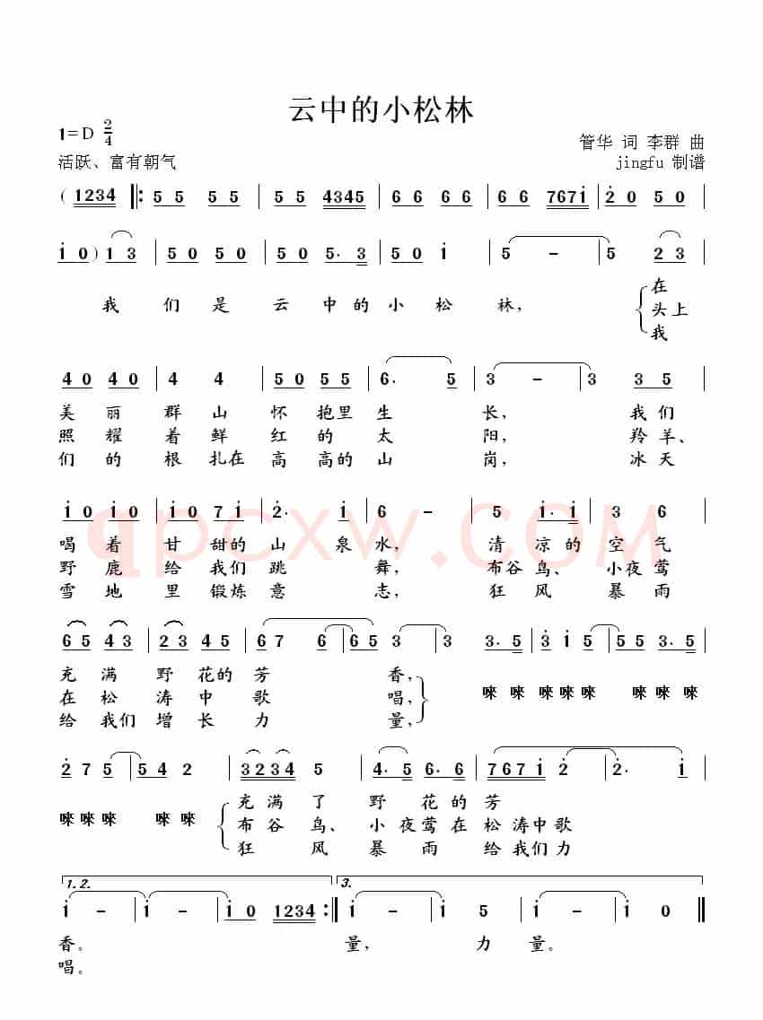 云中的小松林