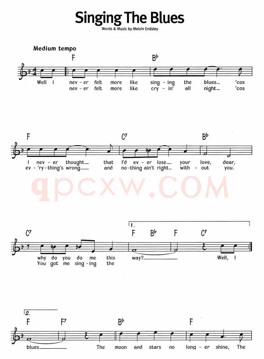 蓝调音乐：Singing The Blues