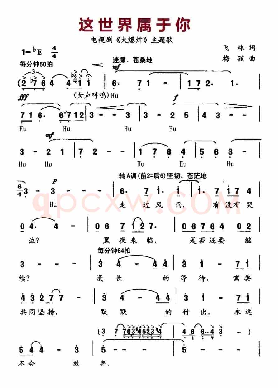 这世界属于你（电视剧《大爆炸》主题歌）