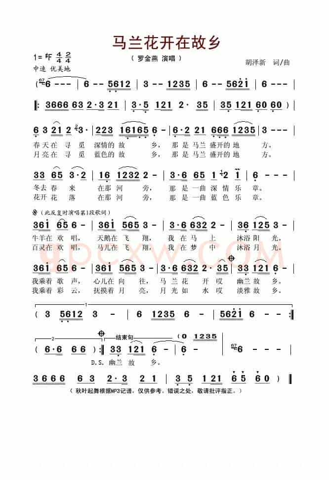 马兰花开在故乡